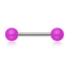 Neon Acrylic Basic Nipple Barbell