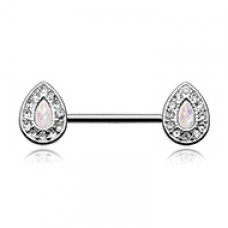 Opal Avice Nipple Barbell Ring
