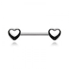 Classic Heart Nipple Barbell Ring