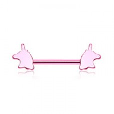 One of a Kind Unicorn Nipple Barbell Ring