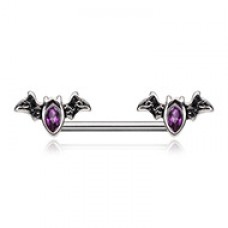 Bat Outta Hell Nipple Barbell Ring