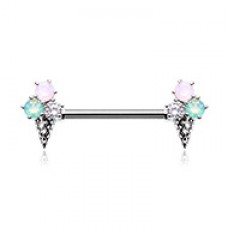 Ice Scream Scoop Cone Gem Nipple Barbell Ring