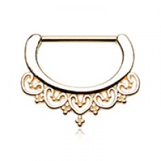 Golden Celestial Filigree Nipple Clicker