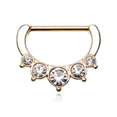 Golden Precia Sparkle Nipple Clicker