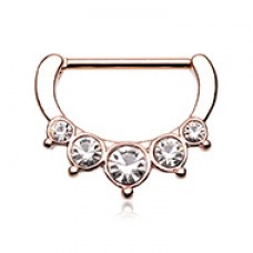 Rose Gold Precia Sparkle Nipple Clicker
