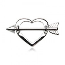 Cupid's Heart Nipple Shield Ring