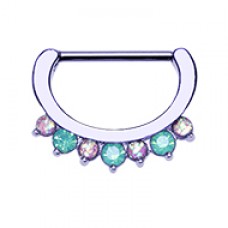 Purple Classic Opal Sparkle Nipple Clicker