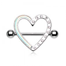 Illuminating Heart Nipple Shield Ring