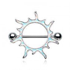 Illuminating Sun Nipple Shield Ring