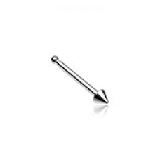 Basic Steel Spike Nose Stud Ring