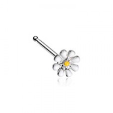 Dainty Daisy Enamel Nose Stud Ring