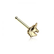 Golden Believe in Unicorns Nose Stud Ring  
