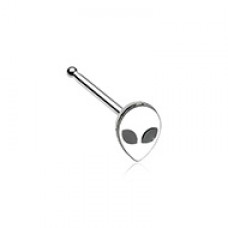 Alien Head Nose Stud Ring