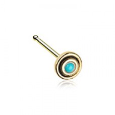 Golden African Tribal Nose Stud Ring