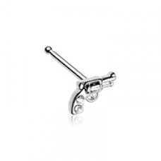 Gun Pistol Nose Stud Ring