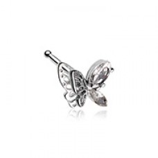 Sparkle Flutter Butterfly Nose Stud Ring