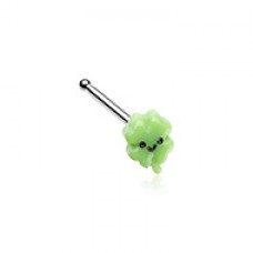 Kawaii Shamrock Clover Lucky Nose Stud Ring