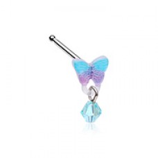 Kawaii Butterfly Dangle Nose Stud Ring