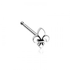 Fleur De Lis Nose Stud Ring