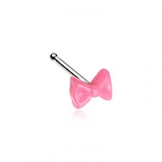 Cute Kawaii Pink Bow Ribbon Nose Stud Ring
