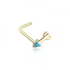Golden Katniss Arrow L-Shape Nose Ring