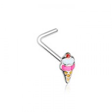 Summertime Sadness Ice Cream Cone L-Shape Nose Ring