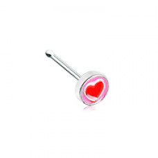 Valentine Sailor Heart Nose Stud Ring