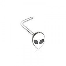 Alien Head L-Shape Nose Ring
