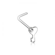 Key to my Heart L-Shape Nose Ring