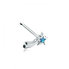 Wishing Opal Shooting Star Nose Stud Ring
