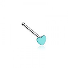 Vibrant Enamel Heart Nose Stud Ring
