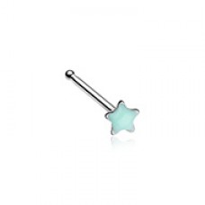 Illuminating Glow in the Dark Star Nose Stud Ring