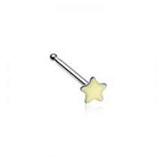 Illuminating Glow in the Dark Star Nose Stud Ring