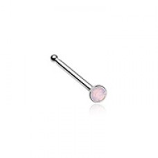 Opalite Press Fit Gem Top Steel Nose Stud Ring