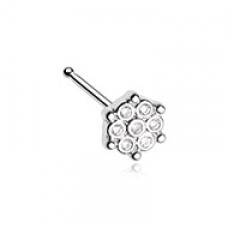Extravagant Snowflake CZ Nose Stud Ring