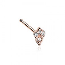 Rose Gold Elegant Victorian Nose Stud Ring