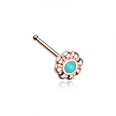 Rose Gold Tribal Goddess Nose Stud Ring