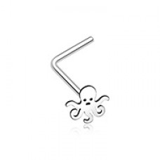 Evil Octopus L-Shaped Nose Ring