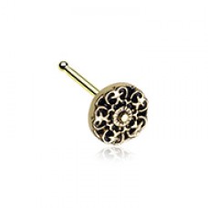 Golden Kali Filigree Icon Nose Stud Ring