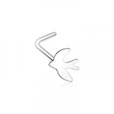 Soaring Swallow L-Shape Nose Ring