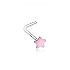 Illuminating Glow in the Dark Star L-Shape Nose Ring
