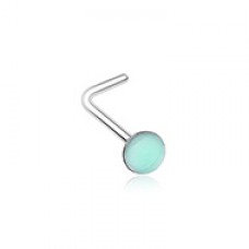 Illuminating Glow in the Dark Circle L-Shape Nose Ring