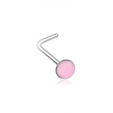 Illuminating Glow in the Dark Circle L-Shape Nose Ring