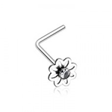 Daisy Breeze Sparkle L-Shaped Nose Ring