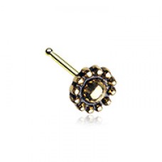 Golden Aira Filigree Icon Nose Stud Ring