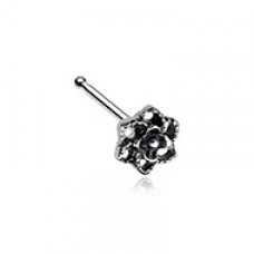 Camellia Flower Filigree Icon Nose Stud Ring