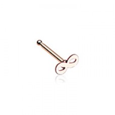 Rose Gold Infinity Loop Nose Stud Ring