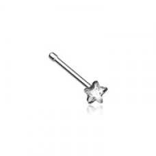 Star Sparkle Steel Nose Stud Ring