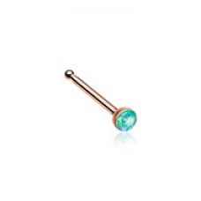 Rose Gold Opal Sparkle Nose Stud Ring