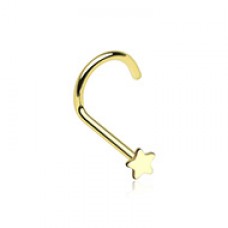 Golden Star Nose Screw Ring